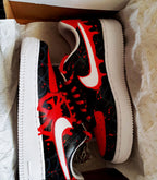 Red Black Spider-Man Hand Painted Custom Air Force 1