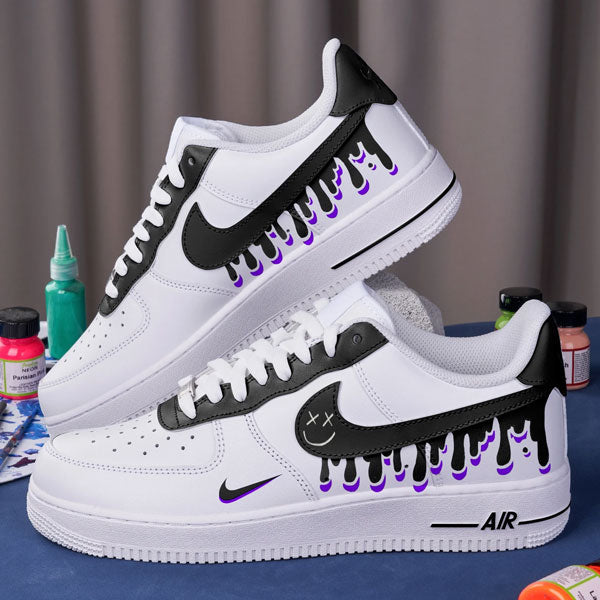 Black Ghost Drip Custom Air Force 1