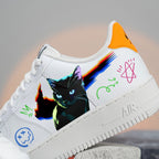 Black Cat Cyberpunk Custom Air Force 1