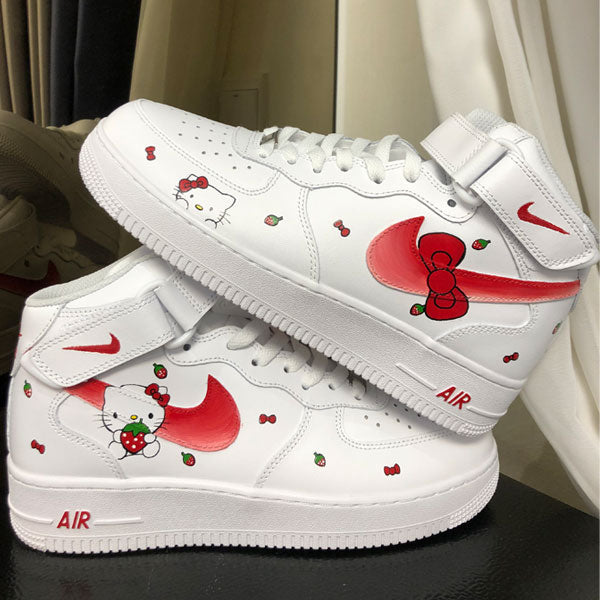 Red Hello Kitty Custom Air Force 1