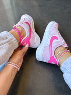 Hand Painted Pink Custom Air Force 1 Sneakers