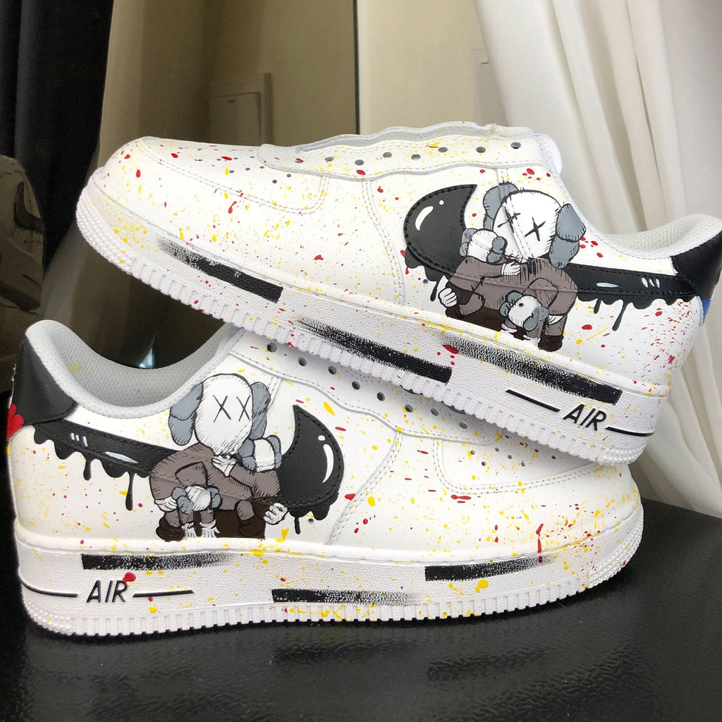 Kaws Black Graffiti Custom Air Force 1