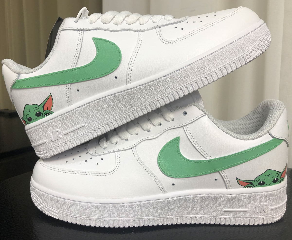 Forest Green Alien Art Custom Air Force 1