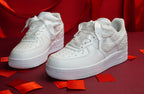 Pearl Ribbon Wedding Handwork Custom Air Force 1