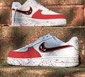 Red Black Deadpool Graffiti Custom Air Force 1