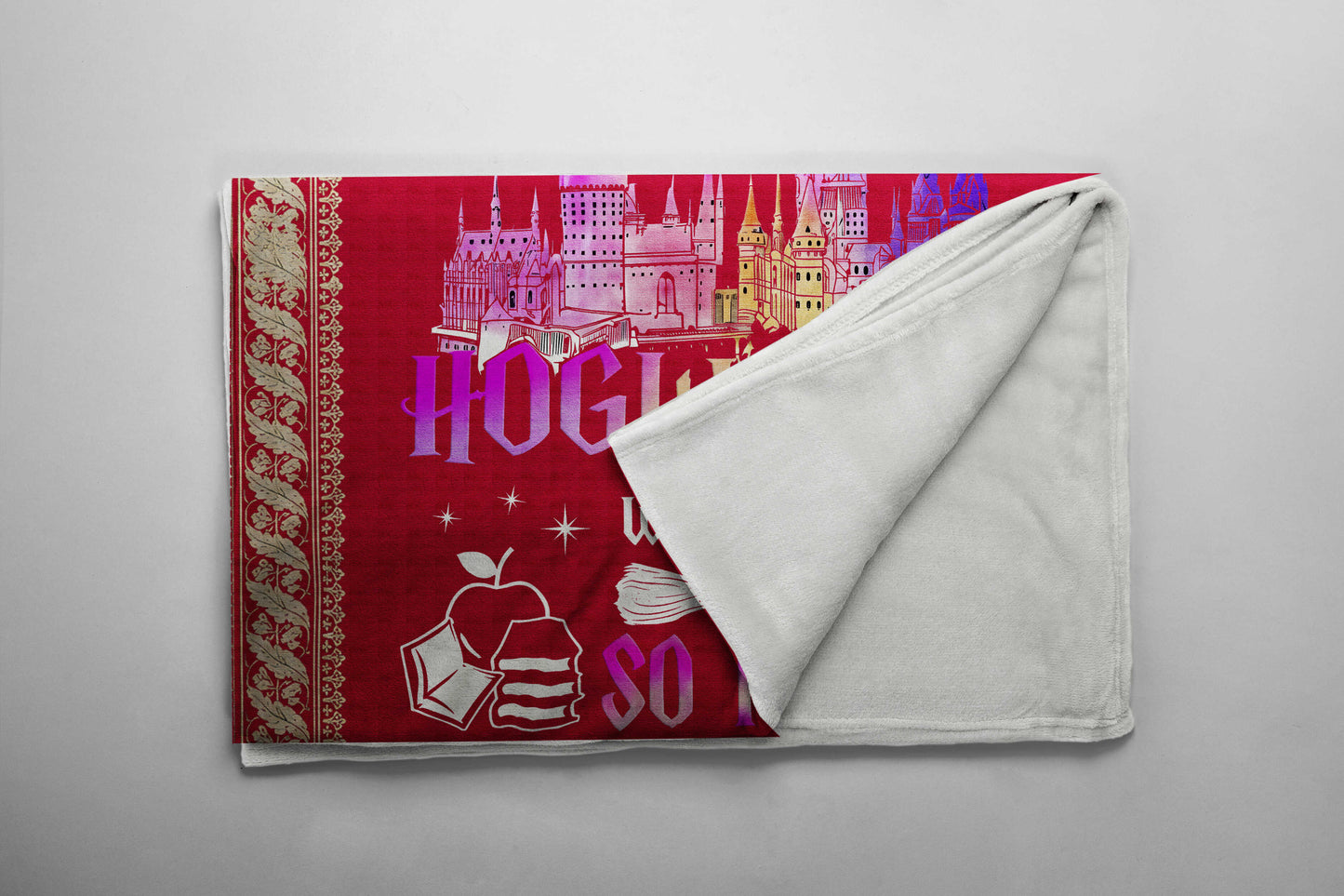 Hogwarts Houses Premium Sheepskin Blanket | Harry Potter - I Save Teach