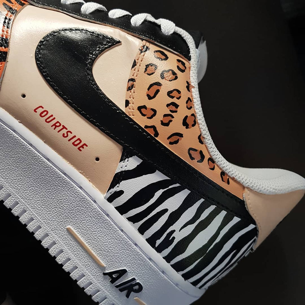 Flower Leopard Pattern Colorful Custom Air Force 1