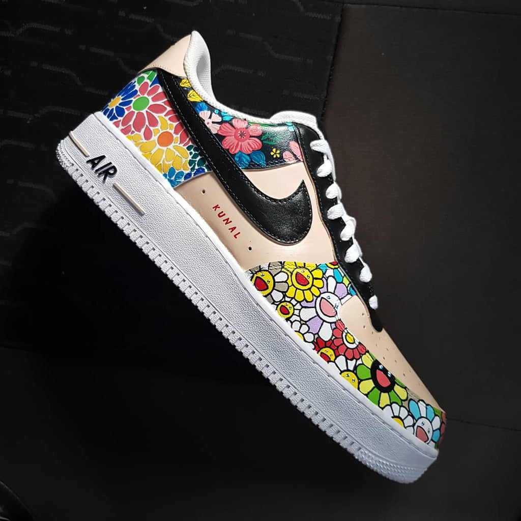 Flower Leopard Pattern Colorful Custom Air Force 1