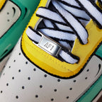 Orange Blue Yellow Whit Custom Air Force 1