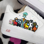 Cartoon Star Sponge Octopus Custom Air Force 1