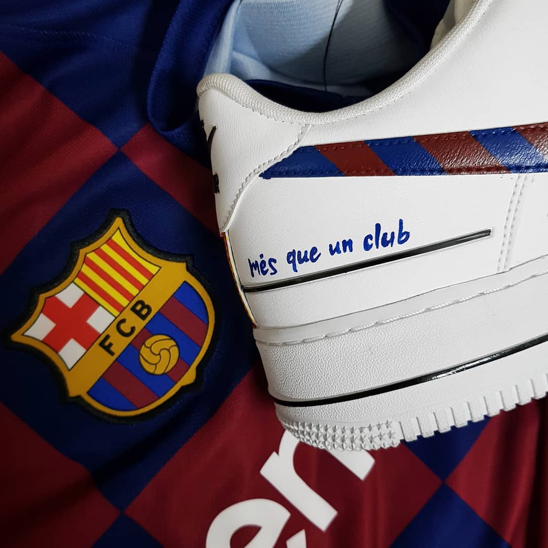 Cartoon Role  Red  Blue Stripe Swoosh Custom Air Force 1