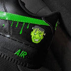 Green Black Money Monster Dripping Swoosh Custom Air Force 1