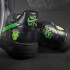 Green Black Money Monster Dripping Swoosh Custom Air Force 1