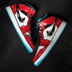 Black Red  Reverse Swoosh Custom Air Jordan 1