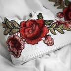 Embroidery Rose Red  Custom Air Force 1