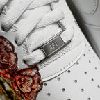 Embroidery Rose Red  Custom Air Force 1
