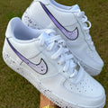 Purple White Gradient Splash Custom Air Force 1