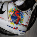 Sea Wave Fish Blue Orange Brown Custom Air Force 1