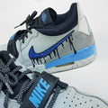 Dripping Swoosh Gray Blue Custom Air Jordan 4