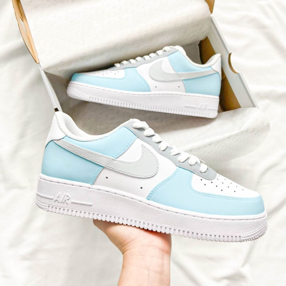Blue Grey Custom Air Force 1