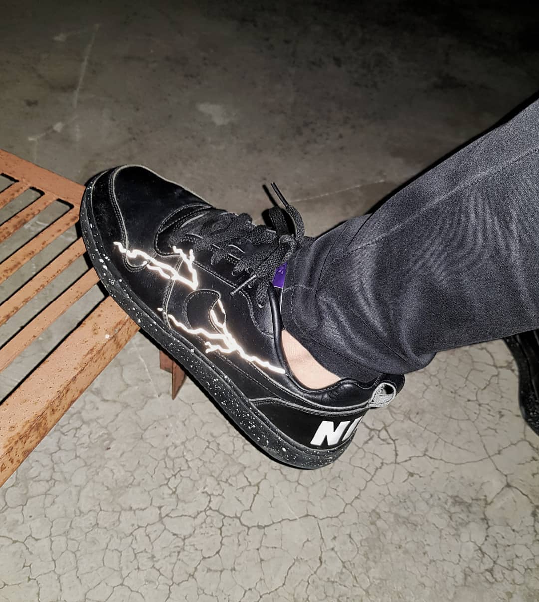 Lightning Black Custom Nike Court Borough