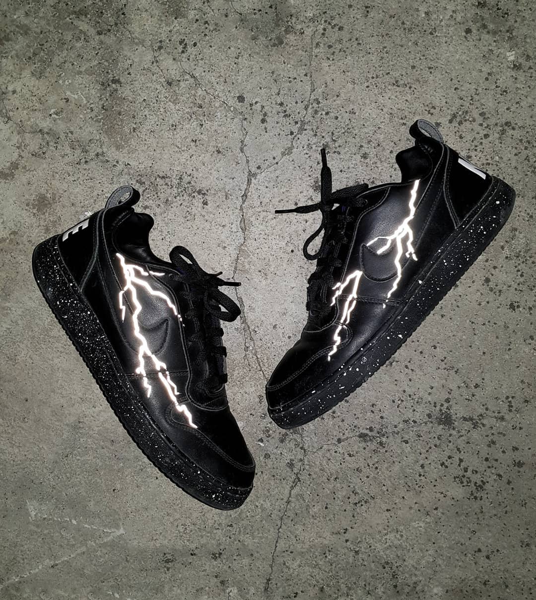 Lightning Black Custom Nike Court Borough