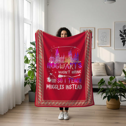 Hogwarts Houses Premium Sheepskin Blanket | Harry Potter - I Save Teach
