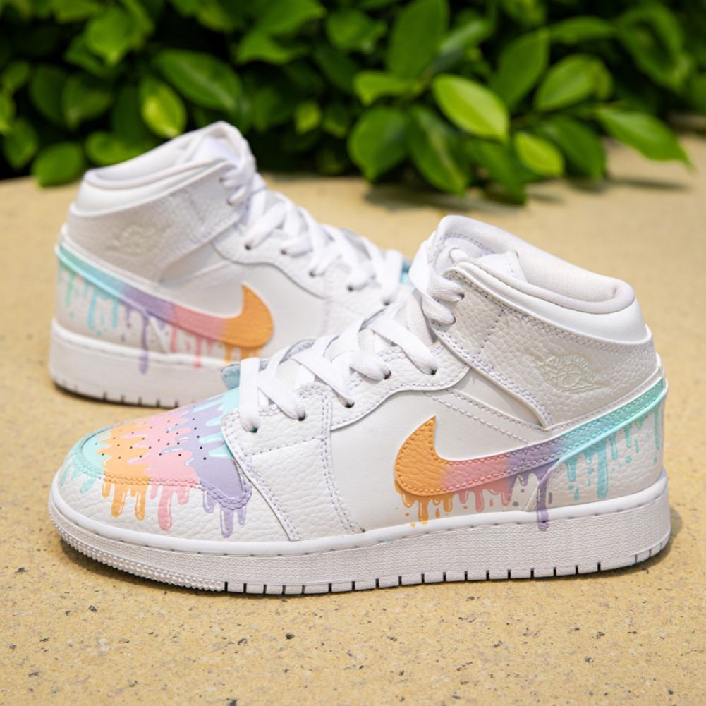 Rainbow Drip Custom Air Jordan 1