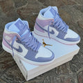 Custom Air Jordan 1 Lilac Bloom Purple Sneakers