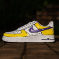 Purple Yellow Cartoon Custom Air Force 1