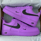 Black Purple Swoosh White Custom Air Force 1