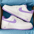 Pale Purple Swoosh White Custom Air Force 1