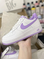 Pale Purple Swoosh White Custom Air Force 1