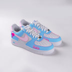 Blue Pink Lady Cartoon Custom Air Force 1