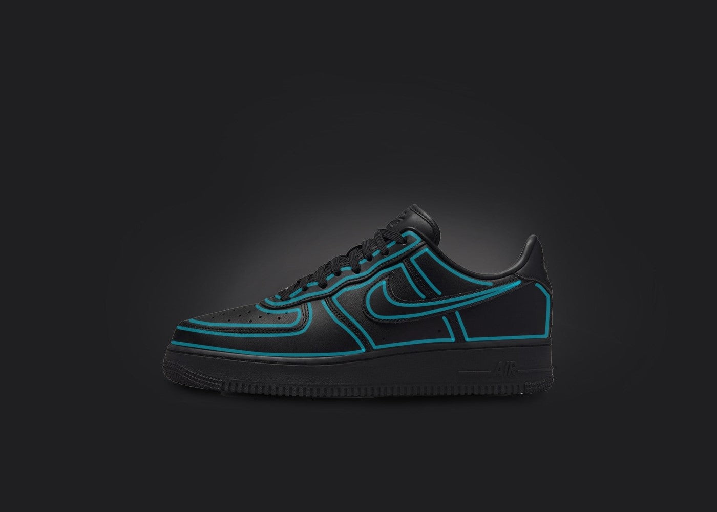 Black Blue Custom Air Force 1
