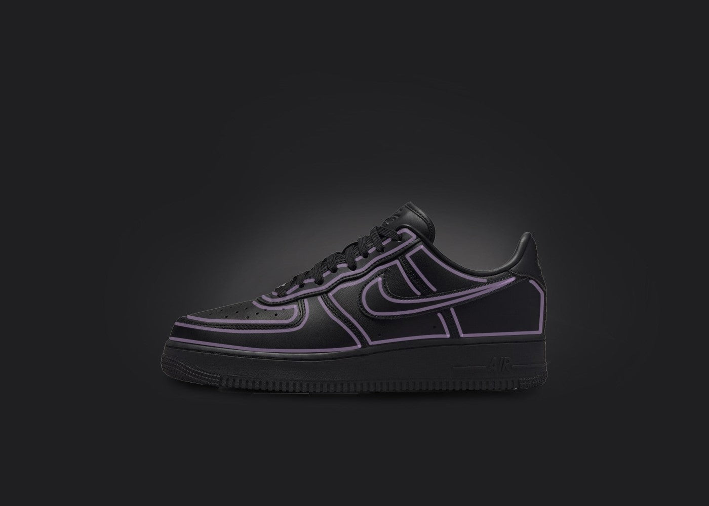 Black Purple Custom Air Force 1