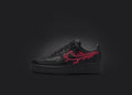 Black Red Flash Custom Air Force 1
