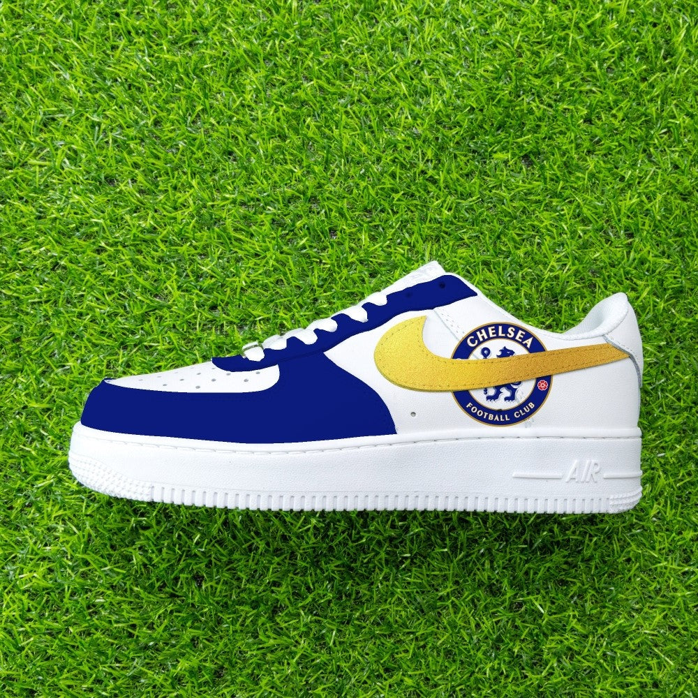 Chelsea Blue Yellow Custom Air Force 1