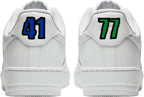 Blue Green Swoosh Custom Air Force 1