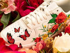 Blue Yellow Flowers Butterfly Custom Air Force 1