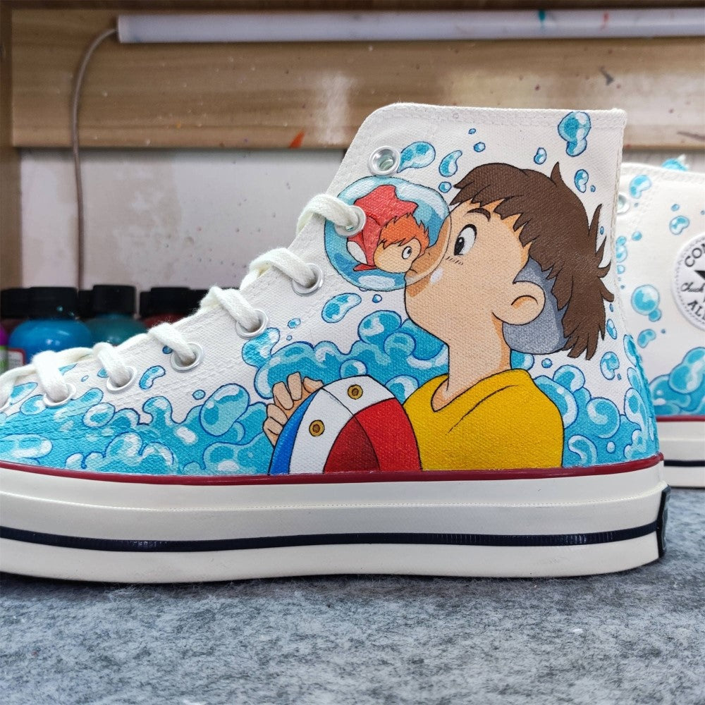 Ponyo Sousuke Custom Converse