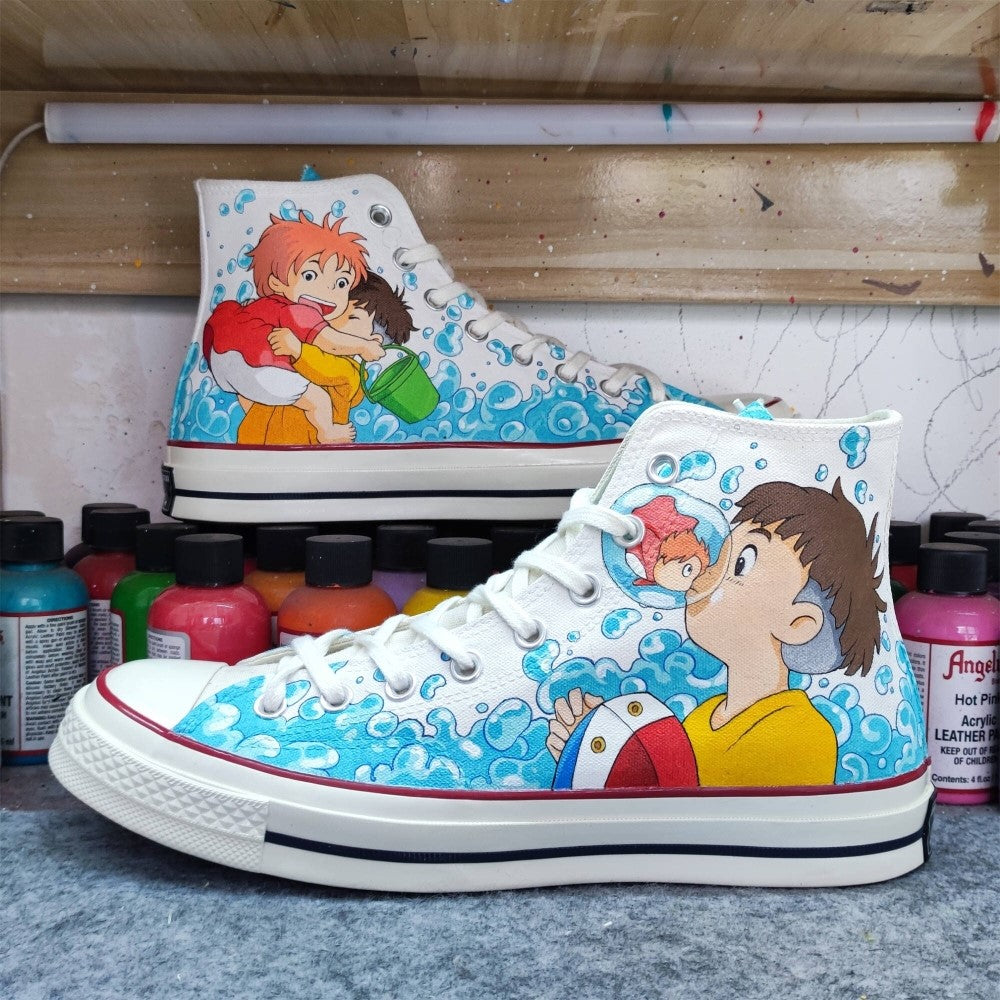 Ponyo Sousuke Custom Converse