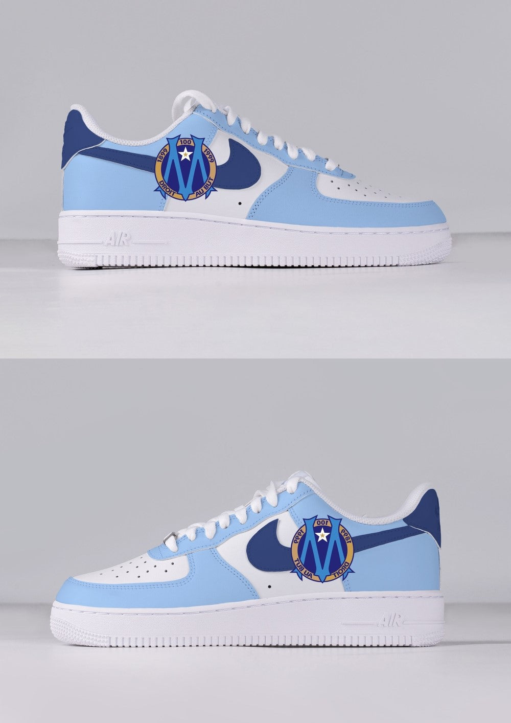 Blue M Custom Air Force 1