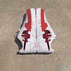 Deadpool Red Black Custom Air Force 1