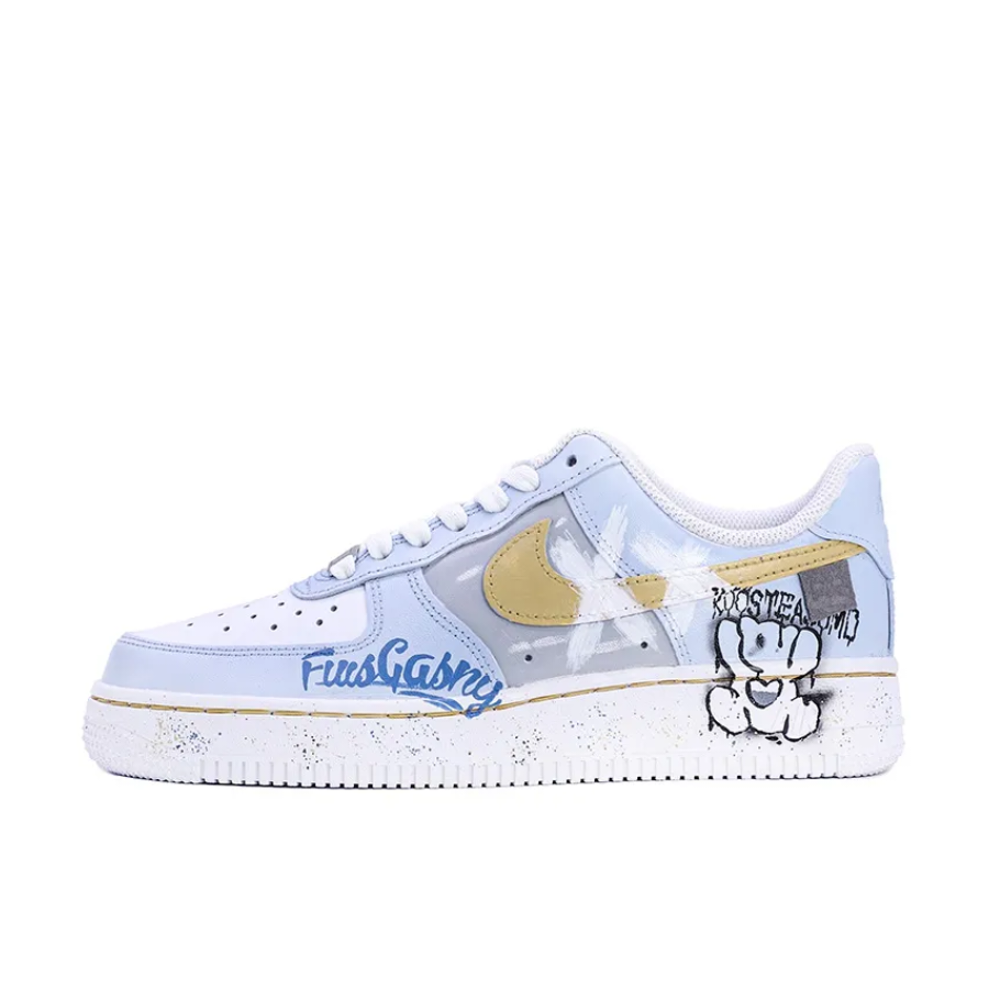 Cartoon Dog Blue Custom Air Force 1