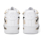 Broken Swoosh Brown Extra Lace Black Custom Air Force 1