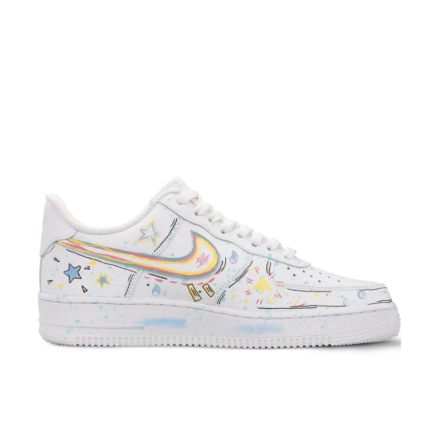 Simple Figure Yellow Custom Air Force 1