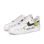 Green Bear Black Swoosh Custom Air Force 1