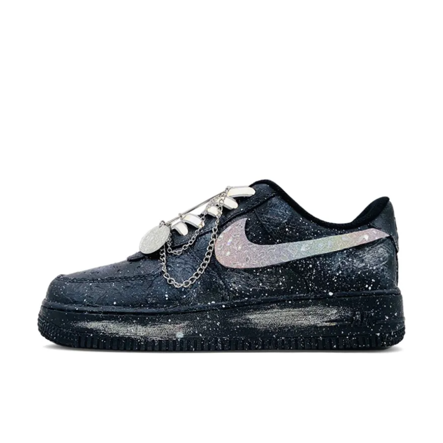 Dark Blue Bling Metal Chain Custom Air Force 1