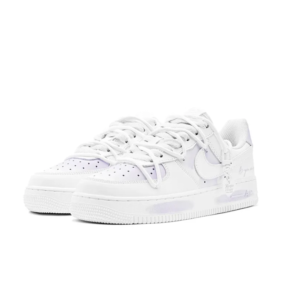 Extra Lace Purple Custom Air Force 1